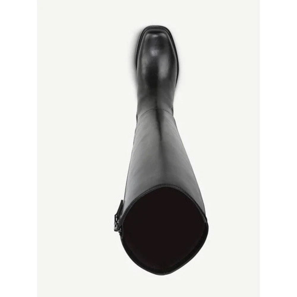 NEW Franco Sarto L-Gisella Black Knee‎ High Boots Women's 9.5M